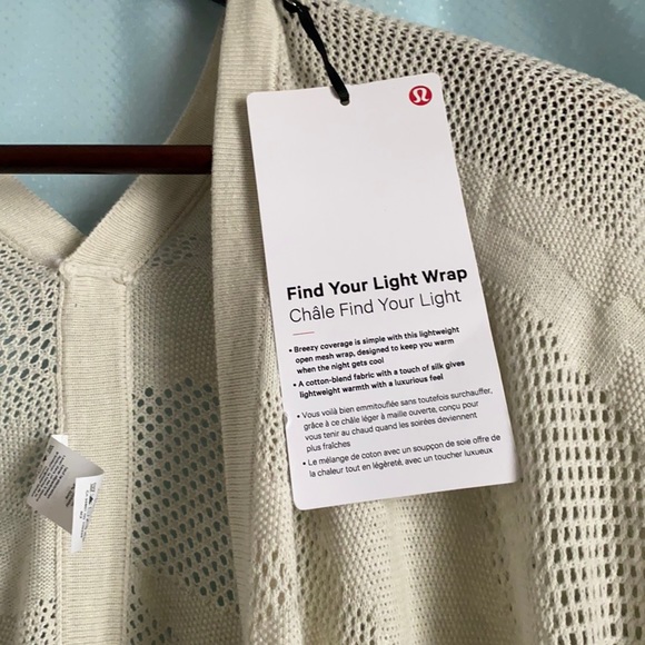 Lululemon Find Your Light Wrap htd light ivory - Picture 4 of 9